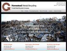 Tablet Screenshot of homesteadmetals.com